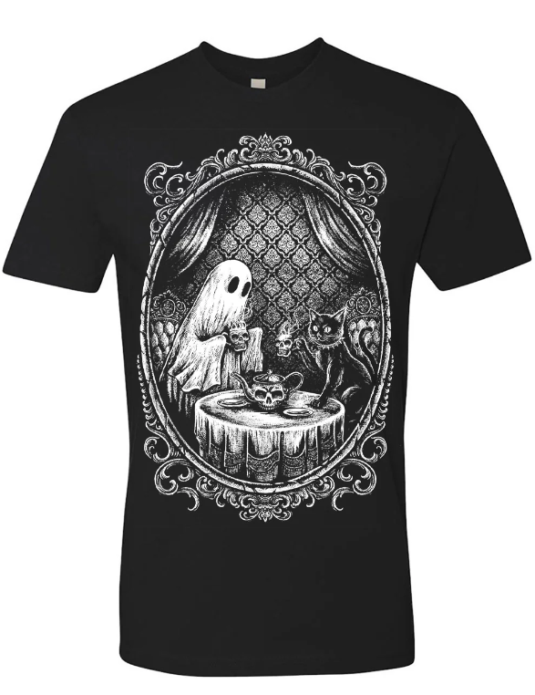 Ghostly Tea Time T-shirt 02